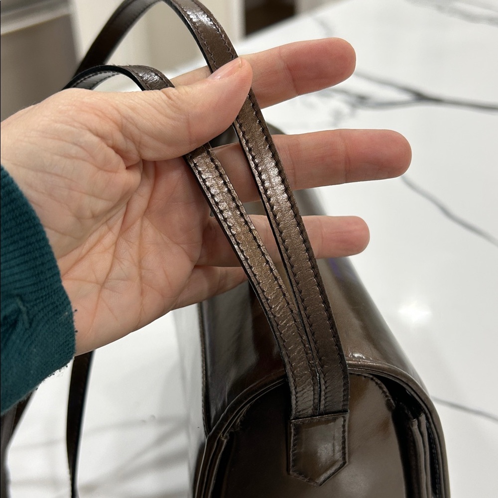 SALVATORE FERRAGAMO Leather Barrel Bag - Picture 7 of 12
